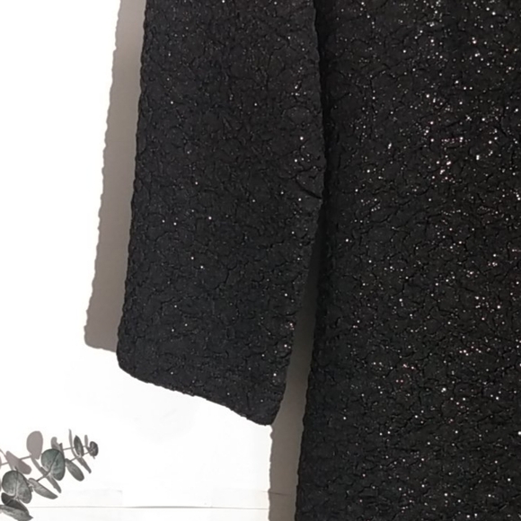 BCBG NWT BLACK SPARKLE MINI DRESS SIZE SMALL - Picture 5 of 13